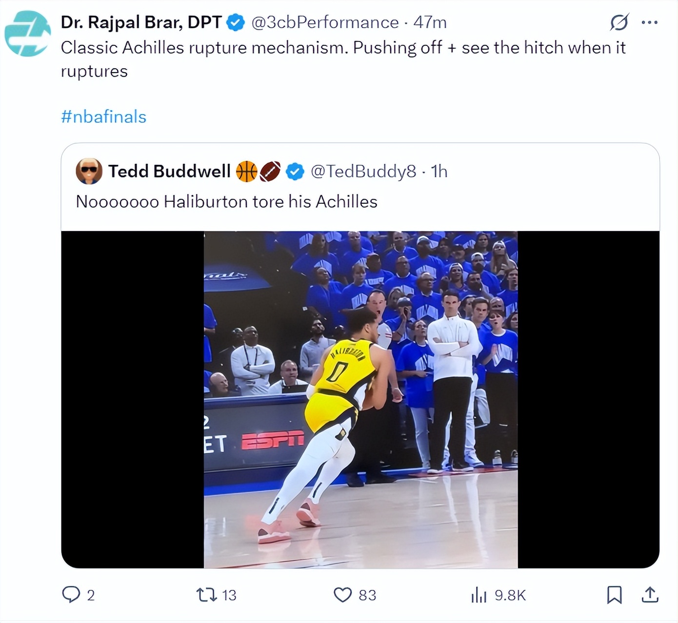 开云体育app-NBA-哈利伯顿右跟腱撕裂总决赛带伤作战的简单介绍